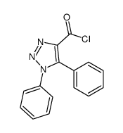 1,5-diphenyltriazole-4-carbonyl chloride结构式