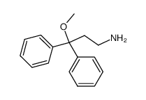 3,3-diphenyl-3-methoxy-propylamine结构式