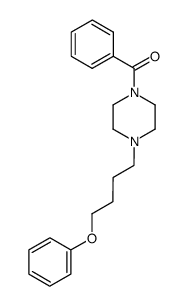 (4-(4-phenoxybutyl)piperazin-1-yl)(phenyl)methanone Structure