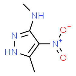 1H-Pyrazol-3-amine,N,5-dimethyl-4-nitro-结构式