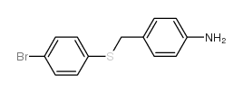 4-{[(4-Bromophenyl)sulfanyl]methyl}aniline structure