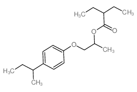 Butanoic acid,2-ethyl-, 1-methyl-2-[4-(1-methylpropyl)phenoxy]ethyl ester picture
