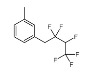 1-(2,2,3,4,4,4-hexafluorobutyl)-3-methylbenzene结构式