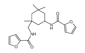 N-[[5-(furan-2-carbonylamino)-1,3,3-trimethylcyclohexyl]methyl]furan-2-carboxamide结构式