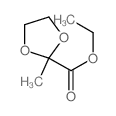 ethyl 2-methyl-1,3-dioxolane-2-carboxylate结构式