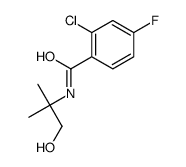 2-chloro-4-fluoro-N-(1-hydroxy-2-methylpropan-2-yl)benzamide Structure