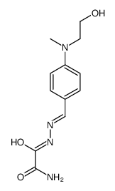 N'-[[4-[2-hydroxyethyl(methyl)amino]phenyl]methylideneamino]oxamide结构式