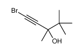 1-Bromo-3,4,4-trimethyl-1-pentyn-3-ol结构式