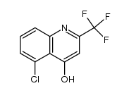 5-chloro-2-trifluoromethyl-4-quinolinol结构式