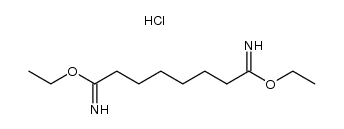 octanediimidic acid diethyl ester, dihydrochloride Structure