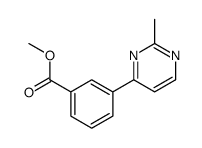methyl 3-(2-methylpyrimidin-4-yl)benzoate结构式