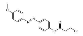 [4-[(4-methoxyphenyl)diazenyl]phenyl] 3-bromopropanoate Structure