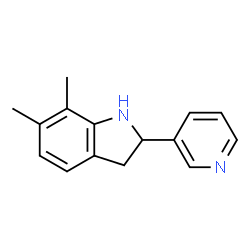 1H-Indole,2,3-dihydro-6,7-dimethyl-2-(3-pyridinyl)-(9CI)结构式