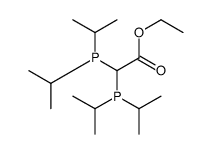 ethyl 2,2-bis[di(propan-2-yl)phosphanyl]acetate Structure