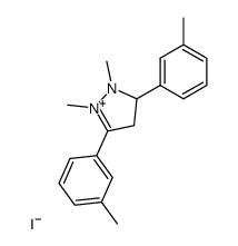 1,2-Dimethyl-3,5-di-m-tolyl-3,4-dihydro-2H-pyrazol-1-ium; iodide Structure