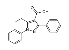 4,5-dihydro-2-phenylpyrazolo[1,5-a]quinolin-3-carboxylic acid结构式