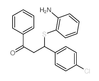 3-(2-aminophenyl)sulfanyl-3-(4-chlorophenyl)-1-phenyl-propan-1-one Structure