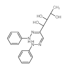 L-lyxo-Hexos-2-ulose,6-deoxy-, bis(phenylhydrazone) (9CI) structure