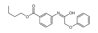 butyl 3-[(2-phenoxyacetyl)amino]benzoate Structure