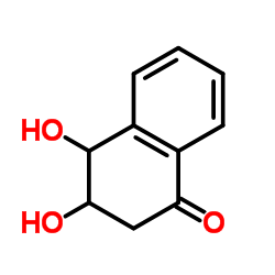 3,4-Dihydroxy-3,4-dihydro-1(2H)-naphthalenone结构式