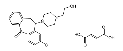 (E)-but-2-enedioic acid,2-[4-(3-chloro-11-oxo-5,6-dihydrobenzo[b][1]benzothiepin-5-yl)piperazin-1-yl]ethanol结构式