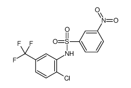 N-[2-chloro-5-(trifluoromethyl)phenyl]-3-nitrobenzenesulfonamide Structure