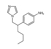 4-(1-imidazol-1-ylhexan-2-yl)aniline Structure