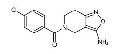 (3-amino-6,7-dihydro-4H-[1,2]oxazolo[4,3-c]pyridin-5-yl)-(4-chlorophenyl)methanone结构式