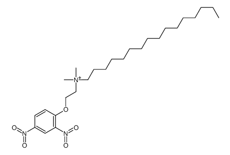 2-(2,4-dinitrophenoxy)ethyl-hexadecyl-dimethylazanium Structure