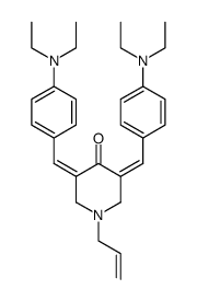1-Allyl-3,5-bis-[1-(4-diethylamino-phenyl)-meth-(Z)-ylidene]-piperidin-4-one Structure