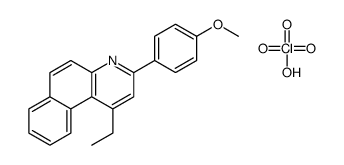 1-ethyl-3-(4-methoxyphenyl)benzo[f]quinoline,perchloric acid结构式