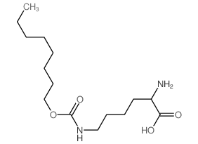 2-amino-6-(octoxycarbonylamino)hexanoic acid structure
