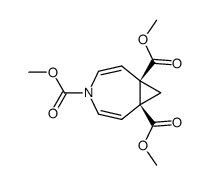 (1S,7R)-4-Aza-bicyclo[5.1.0]octa-2,5-diene-1,4,7-tricarboxylic acid trimethyl ester Structure