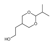 2-(2-propan-2-yl-1,3-dioxan-5-yl)ethanol结构式