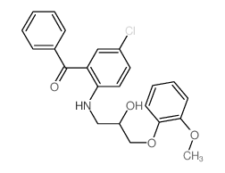 [5-chloro-2-[[2-hydroxy-3-(2-methoxyphenoxy)propyl]amino]phenyl]-phenyl-methanone picture