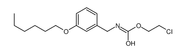 2-chloroethyl N-[(3-hexoxyphenyl)methyl]carbamate结构式