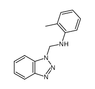 N-(1-benzotriazolylmethyl)-2-methylaniline结构式
