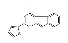 4-methyl-2-thiophen-2-ylindeno[2,1-b]pyran Structure