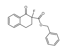 benzyl 2-fluoro-1-tetralone-2-carboxylate Structure