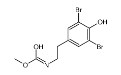 methyl N-[2-(3,5-dibromo-4-hydroxyphenyl)ethyl]carbamate结构式