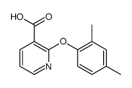 2-(2,4-dimethylphenoxy)pyridine-3-carboxylic acid Structure