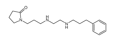 1-[3-[2-(3-phenylpropylamino)ethylamino]propyl]pyrrolidin-2-one结构式