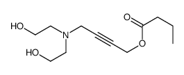 4-[bis(2-hydroxyethyl)amino]but-2-ynyl butanoate结构式