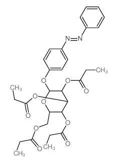 Glucopyranoside,p-(phenylazo)phenyl, 2,3,4,6-tetrapropionate, b-D- (7CI,8CI)结构式