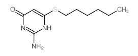 2-amino-6-hexylsulfanyl-3H-pyrimidin-4-one Structure