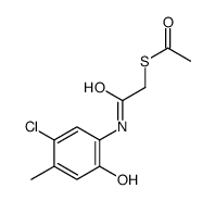 S-[2-[(5-chloro-2-hydroxy-4-methylphenyl)amino]-2-oxoethyl] ethanethioate picture