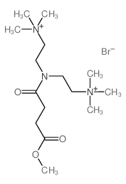 Ethanaminium,2,2'-[(4-methoxy-1,4-dioxobutyl)imino]bis[N,N,N-trimethyl-, dibromide (9CI) Structure