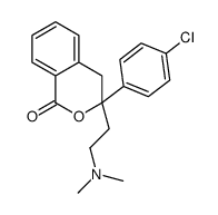 (3R)-3-(4-Chlorophenyl)-3-[2-(dimethylamino)ethyl]-3,4-dihydro-1H -isochromen-1-one Structure