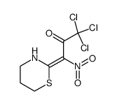 1,1,1-trichloro-3-nitro-3-[1,3]thiazinan-2-ylidene-propan-2-one Structure