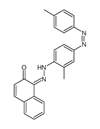 (1Z)-1-[[2-methyl-4-[(4-methylphenyl)diazenyl]phenyl]hydrazinylidene]naphthalen-2-one结构式